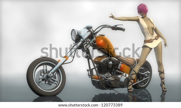 chopper custom bike