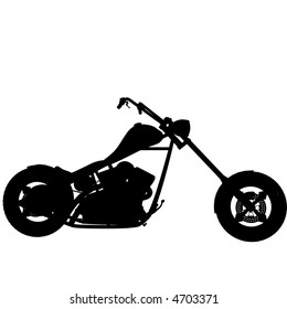 Chopper Silhouette Stock Illustration 4703371 | Shutterstock