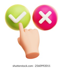 chose 3D Render Icon Illustration