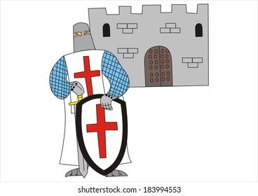 Christian Knight Stock Illustration 183994553 | Shutterstock