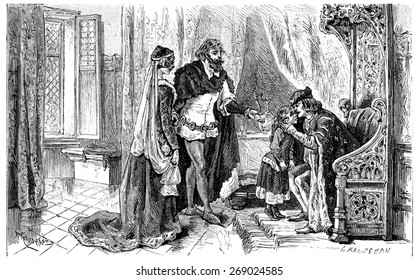 Christine Pisan Court Charles V Vintage Stock Illustration 269024585 ...