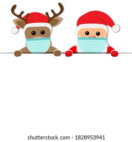 Christmas 2020 Coronavirus Santa Background