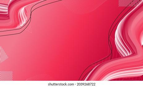 Christmas Background Abstract Wave Style Pink Gradient HD