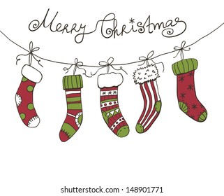 Download Christmas Socks Drawing Images Stock Photos Vectors Shutterstock PSD Mockup Templates