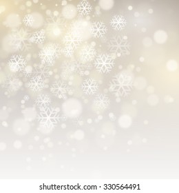 Falling Snow Effect Realistic Vector Snowflakes Stock Vector (Royalty ...