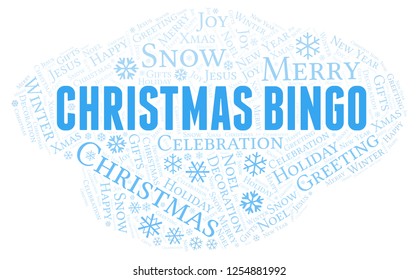 Christmas Bingo Word Cloud.