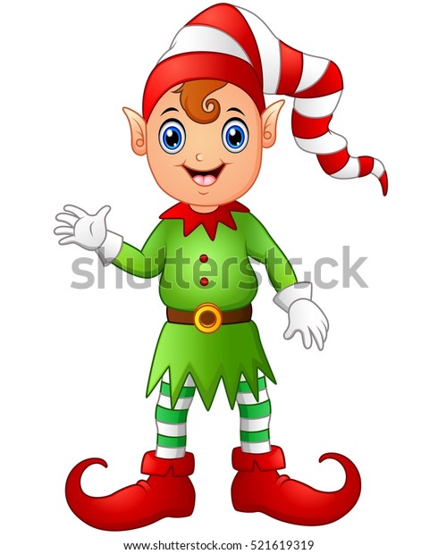 Christmas Boy Elf Cartoon Stock Illustration 521619319 | Shutterstock