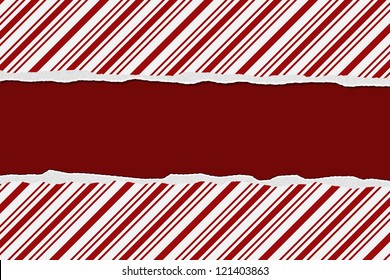 Christmas Candy Cane Striped background for your message or invitation with copy-space