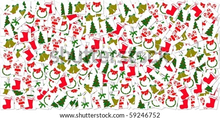 Christmas Collage Stock Illustration 59246752 - Shutterstock