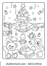 Christmas Coloring Page For Kids.
