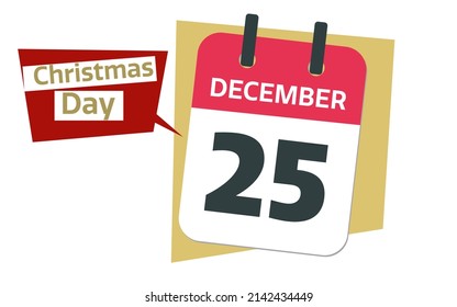 Christmas Day Calendar Date December 25