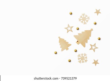 Christmas Decoration On White Background