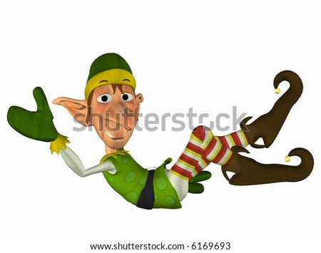 Christmas Elf lying down