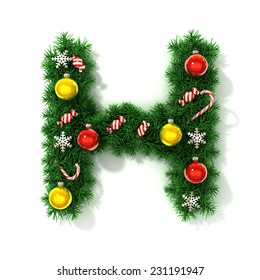 Christmas Font Letter H Stock Illustration 231191947 | Shutterstock