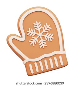 Christmas Gingerbread Cookie 3D Icon Isolated White Background - Powered by Shutterstock