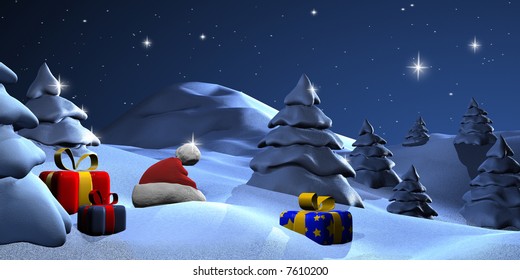 Christmas landscape