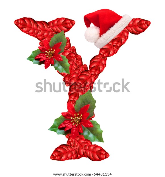 Christmas Letter Santa Claus Cap One Stock Illustration 64481134