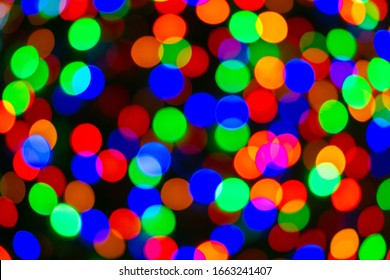 christmas lights bokeh round colored lights