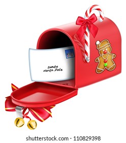 Christmas Mailbox With Letter