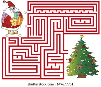 981 Santa Maze Images, Stock Photos & Vectors | Shutterstock