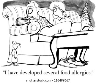 Christmas Mouse Has A List Of Allergies