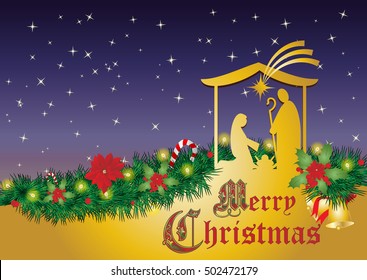 Christmas Crib Images Stock Photos Vectors Shutterstock