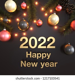 Christmas New Year 2022 Background Holiday Stock Illustration 1217103541