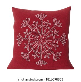 Christmas Pillow 3D Illustration On White Background