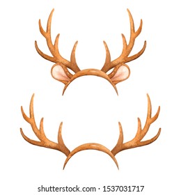 Christmas Reindeer Headband Clip Art