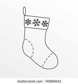 Christmas Sock Icon Images, Stock Photos & Vectors | Shutterstock