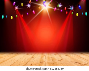 Christmas Stage Background