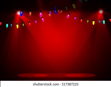 Christmas Stage Background