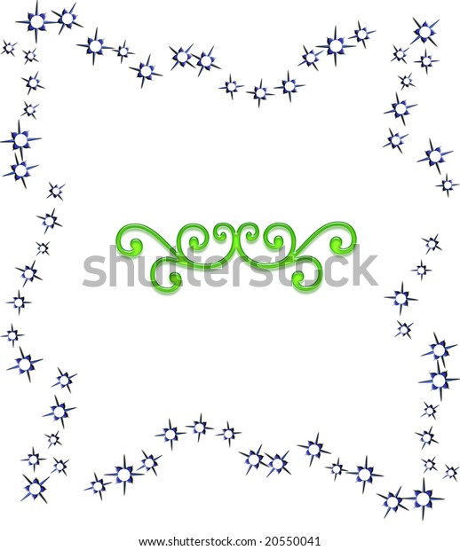 Christmas star logo\
with page divider in\
green