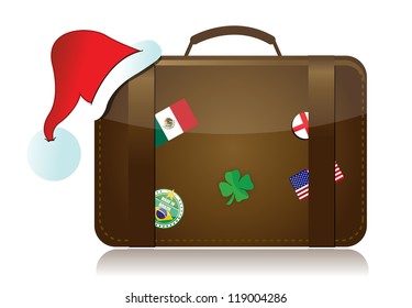 christmas travel season concept illustration design over a white background - Powered by Shutterstock