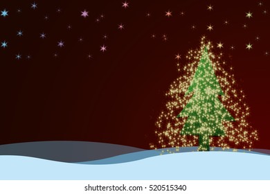 Christmas tree background design 