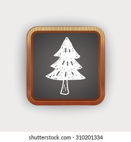 Christmas tree doodle