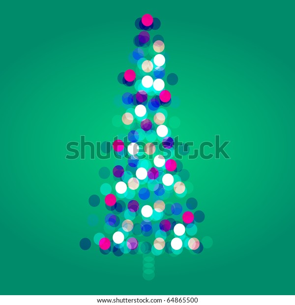 Download Christmas Tree Light Abstract Background Green Stock Illustration 64865500 PSD Mockup Templates