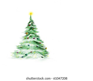 Northern Lights Christmas Tree Images Stock Photos Vectors