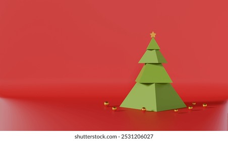 Christmas tree with ribbon, snow-covered fir, green needles, festive decoration, holiday celebration, winter wonderland, merry Christmas, happy new year, greeting card design - Powered by Shutterstock