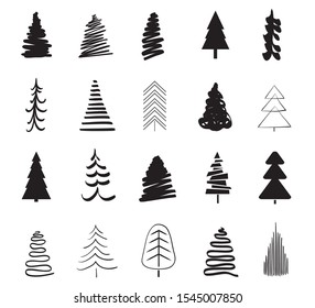 Christmas Tree Sketch Images Stock Photos Vectors