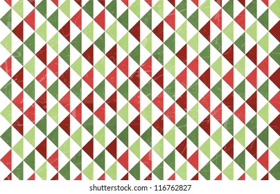 Christmas Triangle Background Pattern