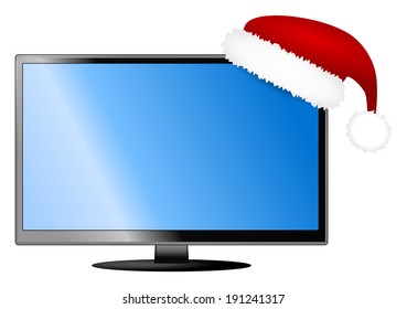 Christmas Tv Isolated