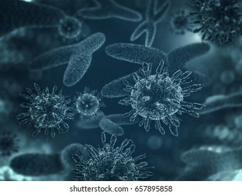 Chromosomes, Gene Mutation, Genetic Code. 3D Rendering