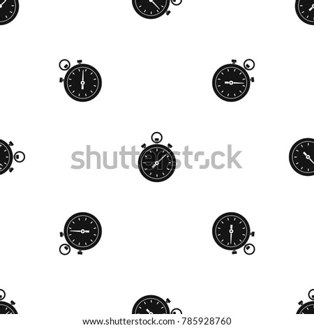 Chronometer pattern repeat seamless in black color for any design.  geometric illustration