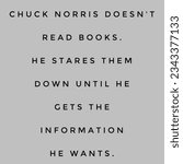 chuck Norris doesn