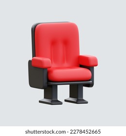 Cinema Chair 3D Icon Illustration Isolated - Powered by Shutterstock