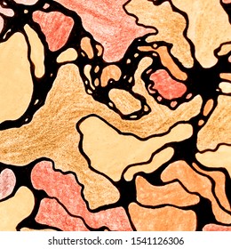 Cinnamon Neurographic Lines. Copper Weather Forecast Map. Brownish Imaginary Topographic Map. Carrot Neuroart Background. Neuron Anatomy Imitation. Brown Magic World Map Contour.