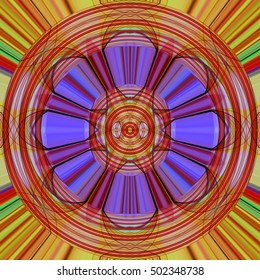 Circle abstract, Abstract background Laser light multicolored for design , Pattern