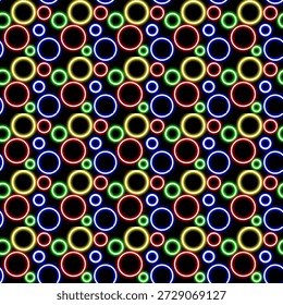 Circle Abstract Seamless Pattern Background