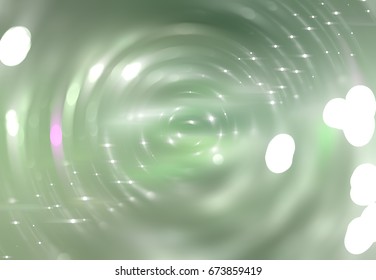 Circle background illustration digital. Elegant green disco movement.